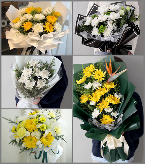 湖北黄冈市黄梅县柳林乡南北山村白事花束代送